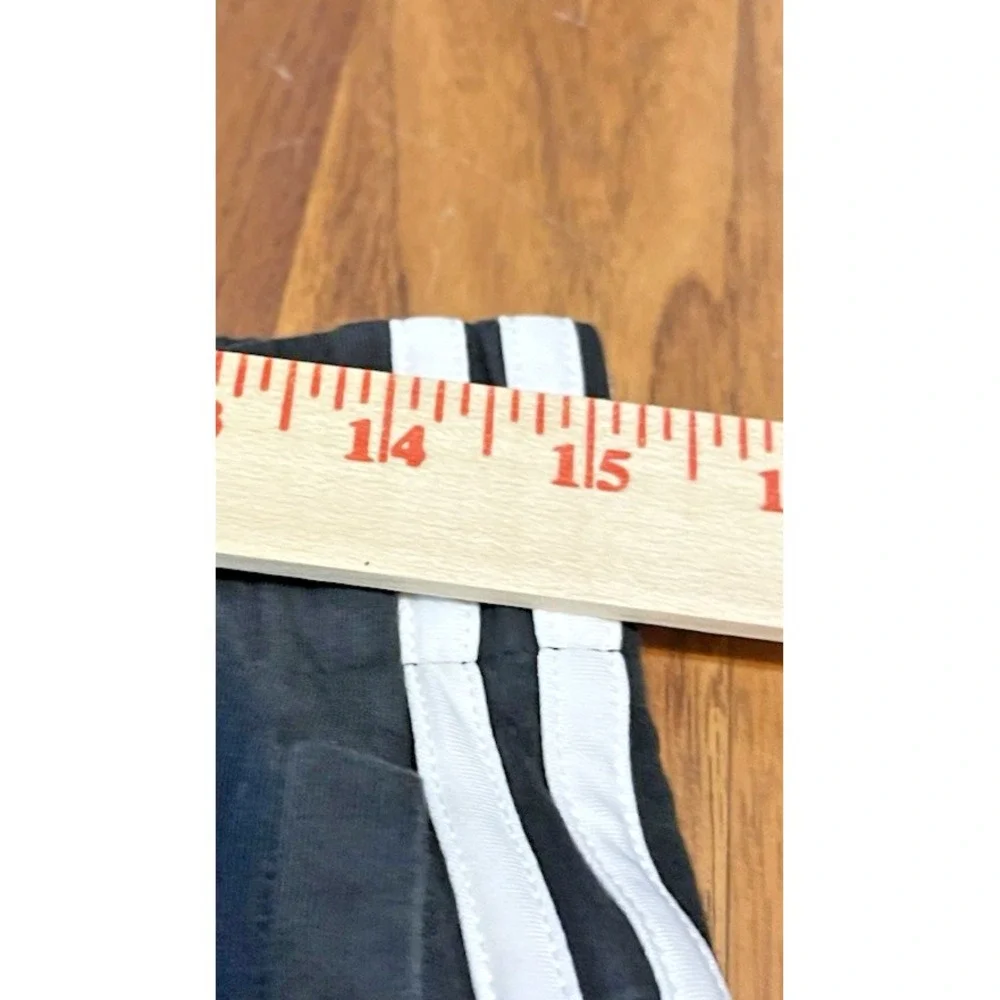 Adidas Essentials Joggers Mens Medium Black White 3-Stripes Tapered Knit Pants